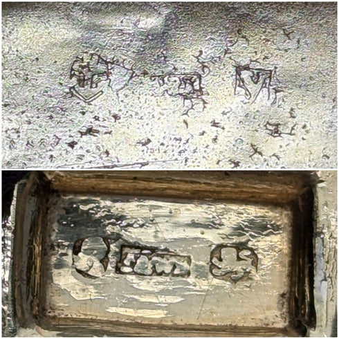 1822 年英國古董純銀油醋汁 Thomas & William Simpson